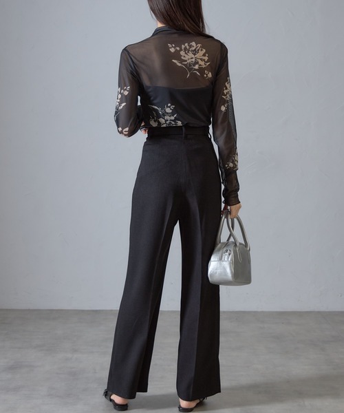 &. NOSTALGIA（アンドドットノスタルジア）の「【ZOZO限定】ハイウエストカラータックスラックス（スラックス・レディース・ライトベージュ/ライトグレー/ブラック・マルチサイズ）」の10枚目の写真