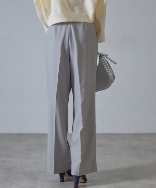 &. NOSTALGIA（アンドドットノスタルジア）の「【ZOZO限定】ハイウエストカラータックスラックス（スラックス・レディース・ライトベージュ/ライトグレー/ブラック・マルチサイズ）」の21枚目の写真