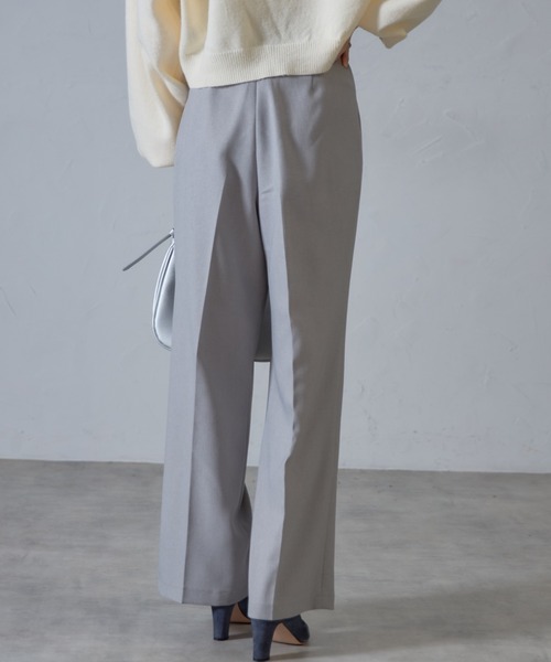 &. NOSTALGIA（アンドドットノスタルジア）の「【ZOZO限定】ハイウエストカラータックスラックス（スラックス・レディース・ライトベージュ/ライトグレー/ブラック・マルチサイズ）」の22枚目の写真