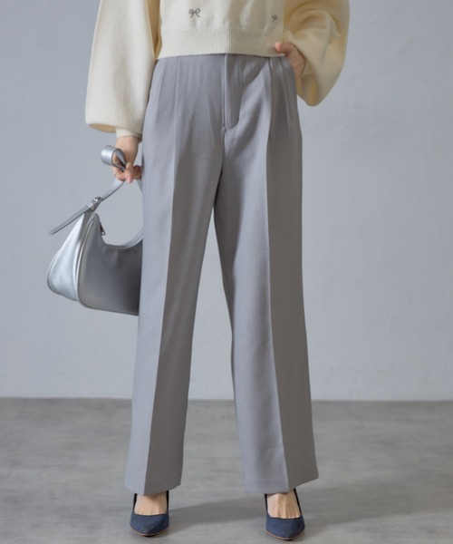 &. NOSTALGIA（アンドドットノスタルジア）の「【ZOZO限定】ハイウエストカラータックスラックス（スラックス・レディース・ライトベージュ/ライトグレー/ブラック・マルチサイズ）」の17枚目の写真