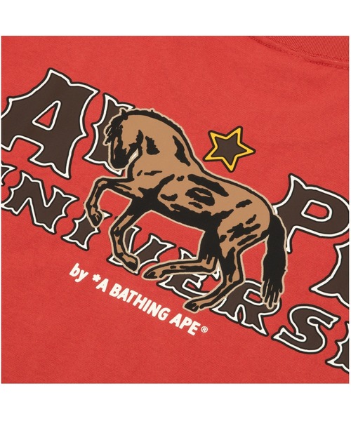 AAPE BY A BATHING APE(エーエイプバイアベイシングエイプ)の「AAPE THEME MAIN TEE(Tシャツ/カットソー・メンズ・レッド系その他5/ブラック・SMALL/MEDIUM/LARGE/X-LARGE)」の4枚目の写真