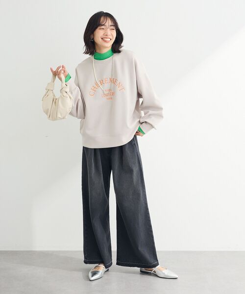 エグランティーヌ EGLANTINE ソフトダンボールプルオーバー （ダークグリーン） ロゴ刺繍ダンボールプルオーバー/Green Parks（グリーン