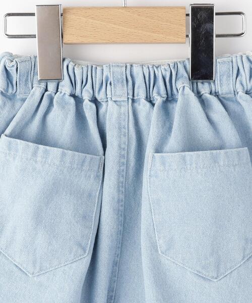 SHOO・LA・RUE（シューラルー）の「【100-150cm/洗える/姉妹リンクにも】ハート刺繍にキュンとする　デニムショートパンツ（その他パンツ・キッズ・ブラック/サックスブルー・10/11/12/13/14/15 ）」の7枚目の写真