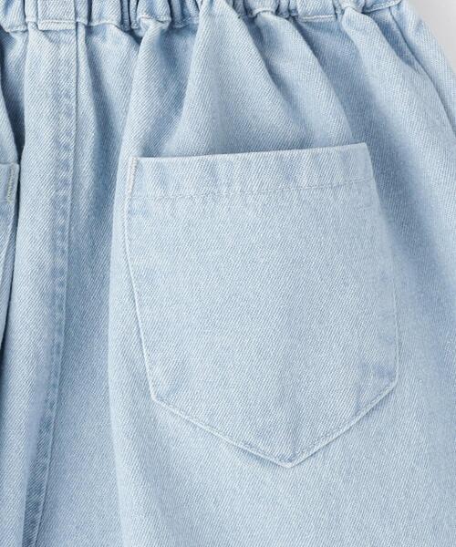 SHOO・LA・RUE（シューラルー）の「【100-150cm/洗える/姉妹リンクにも】ハート刺繍にキュンとする　デニムショートパンツ（その他パンツ・キッズ・ブラック/サックスブルー・10/11/12/13/14/15 ）」の8枚目の写真