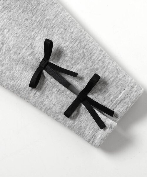 apres les cours（アプレレクール）の「【ジュニア対応】袖リボンペプラムジャケット（ノーカラージャケット・キッズ・ピンク/グレー・80/90/100/110/120/130/140）」の9枚目の写真