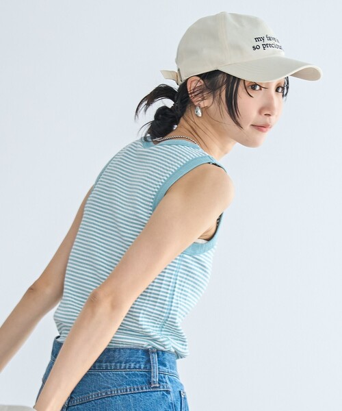 coen(コーエン)の「アソートリブタンクトップ(Tシャツ/カットソー・レディース・ナチュラル/ダークブラウン/その他2/その他1/ダークグレー/オフホワイト・L/M)」の14枚目の写真