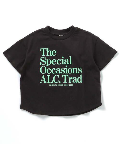 apres les cours（アプレレクール）の「ALCロゴTシャツ（Tシャツ/カットソー・キッズ・サックスブルー/オフホワイト/ブラック/ピンク・120/110/100/90/80/130）」の8枚目の写真