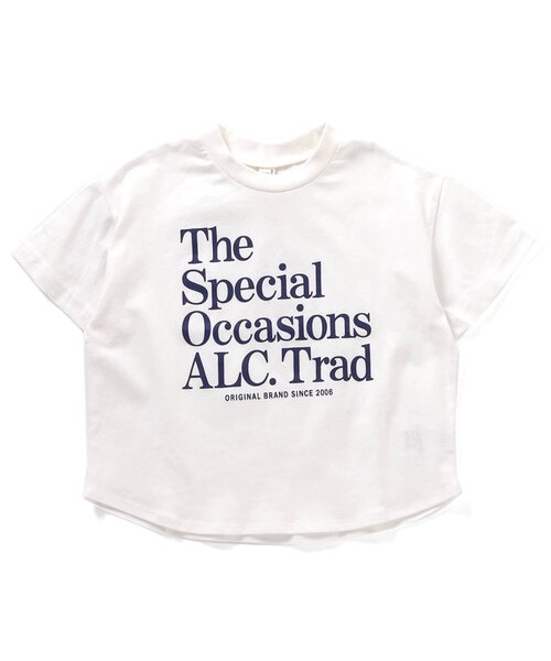 apres les cours（アプレレクール）の「ALCロゴTシャツ（Tシャツ/カットソー・キッズ・サックスブルー/オフホワイト/ブラック/ピンク・120/110/100/90/80/130）」の9枚目の写真