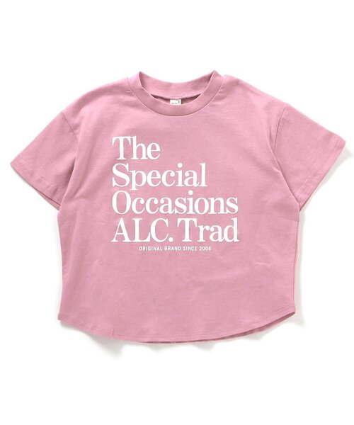 apres les cours（アプレレクール）の「ALCロゴTシャツ（Tシャツ/カットソー・キッズ・サックスブルー/オフホワイト/ブラック/ピンク・120/110/100/90/80/130）」の10枚目の写真