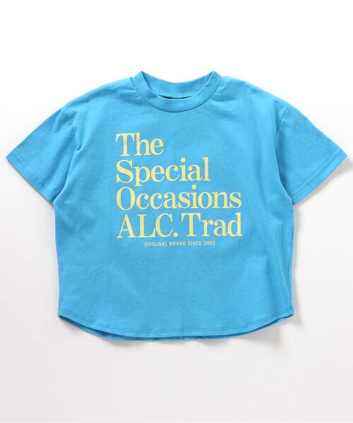 apres les cours（アプレレクール）の「ALCロゴTシャツ（Tシャツ/カットソー・キッズ・サックスブルー/オフホワイト/ブラック/ピンク・120/110/100/90/80/130）」の11枚目の写真