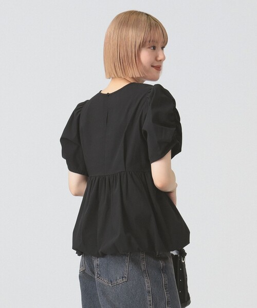 Ray BEAMS（レイビームス）の「ギャザースリーブ バルーン ブラウス［洗える］（シャツ/ブラウス・レディース・ブラック/クリーム/ホワイト・ONE SIZE）」の17枚目の写真