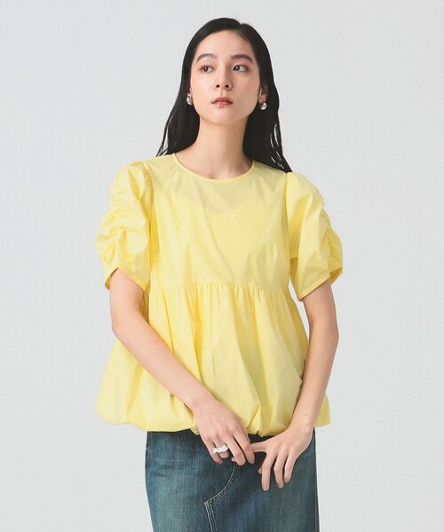 Ray BEAMS（レイビームス）の「ギャザースリーブ バルーン ブラウス［洗える］（シャツ/ブラウス・レディース・ブラック/クリーム/ホワイト・ONE SIZE）」の21枚目の写真