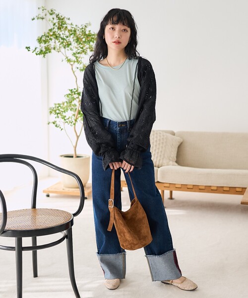 FREAK'S STORE(フリークスストア)の「インド パッチワークレースボレロ〈セットアップ対応〉(カーディガン/ボレロ・レディース・ブラック/オフホワイト・フリ-)」の17枚目の写真