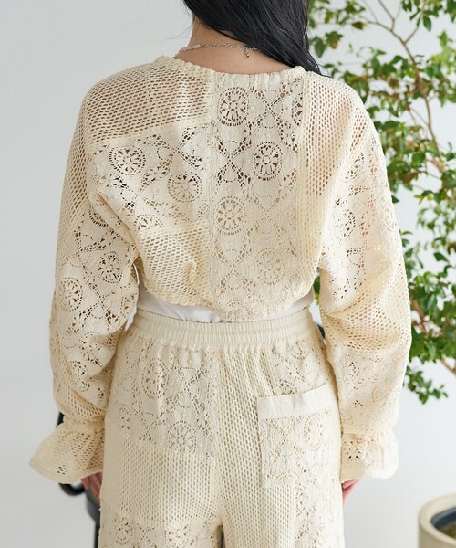 セール】インド パッチワークレースボレロ〈セットアップ対応