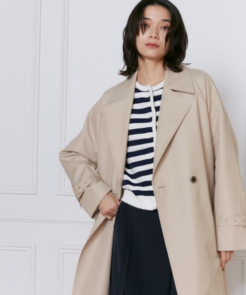 INED（イネド）の「PIMA COTTONボーダー柄カーディガン（カーディガン/ボレロ・レディース・その他/ブルー/オフホワイト・11号/9号）」の11枚目の写真