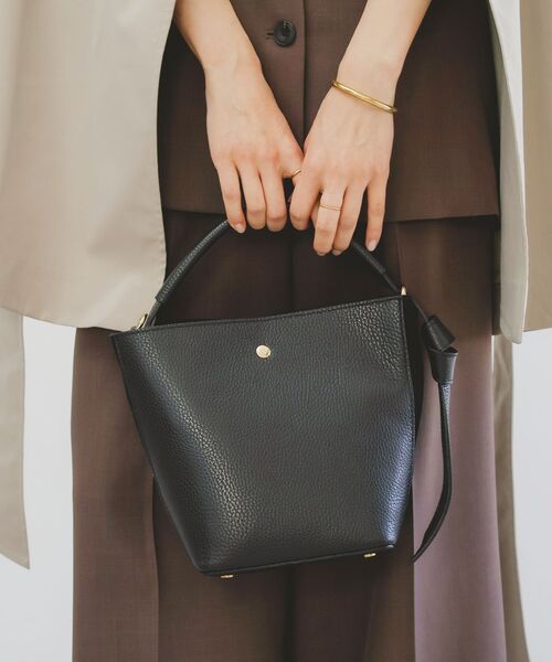 le.coeur blanc（ルクールブラン）の「MILLELA FIRENZE 2WAYバケツバッグ（ショルダーバッグ・レディース・ベージュ/オフホワイト/ブラック/カーキオリーブ・FREE）」の18枚目の写真