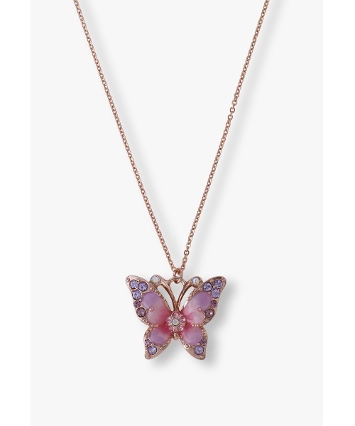 ANNA SUI(アナスイ)の「蝶モチーフ ネックレス(ネックレス・レディース・ブルー/ピンク・50cm)」の2枚目の写真