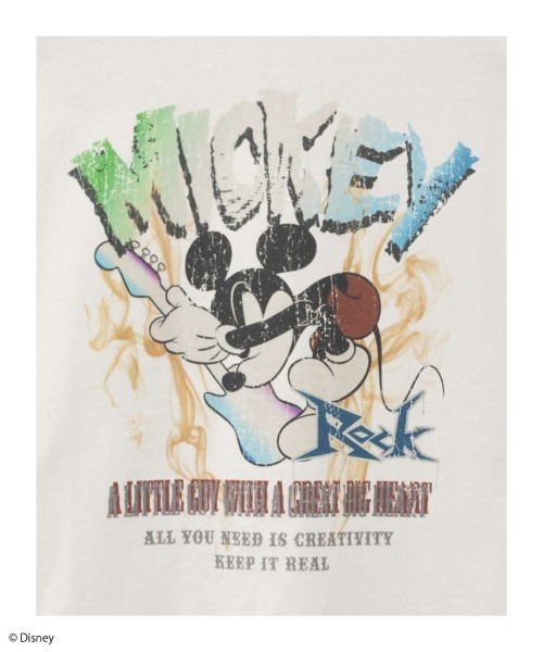 ディズニークチュール　ミッキー　ロックTシャツ ディズニークチュール ミッキー ロックTシャツ GOOD ROCK SPEED