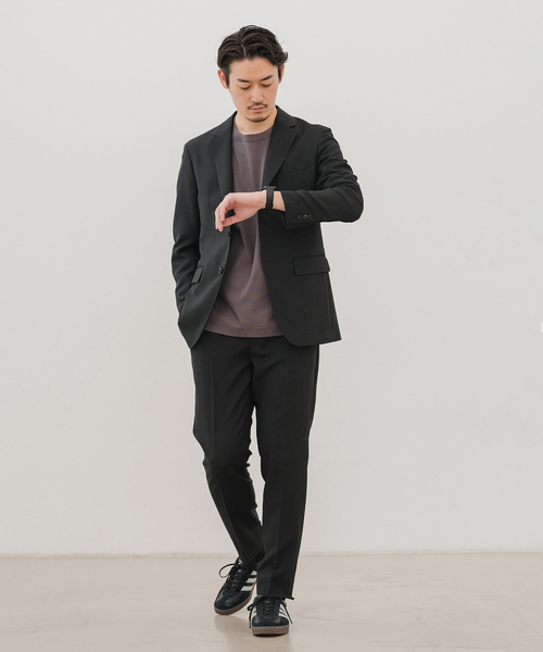 EDIFICE(エディフィス)の「”吸汗&速乾機能” EVALET メッシュ 2ボタン ジャケット【セットアップ可】(テーラードジャケット・メンズ・ベージュ/ネイビー/ブラック・X-SMALL/SMALL/MEDIUM/LARGE/X-LARGE/XX-LARGE)」の5枚目の写真