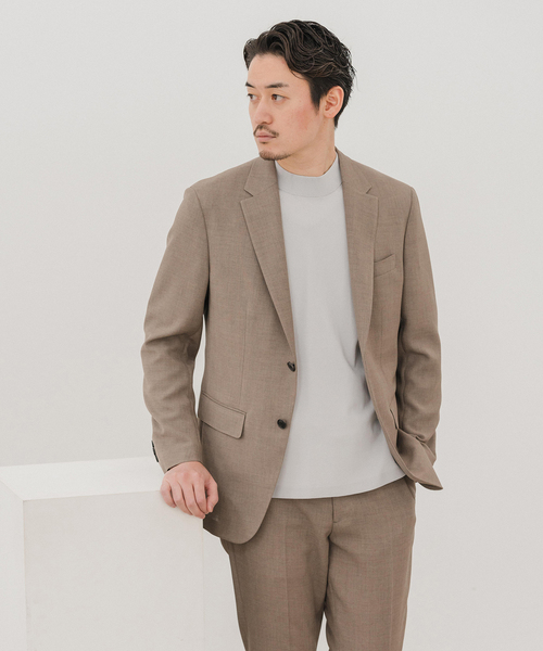 EDIFICE(エディフィス)の「”吸汗&速乾機能” EVALET メッシュ 2ボタン ジャケット【セットアップ可】(テーラードジャケット・メンズ・ベージュ/ネイビー/ブラック・X-SMALL/SMALL/MEDIUM/LARGE/X-LARGE/XX-LARGE)」の16枚目の写真