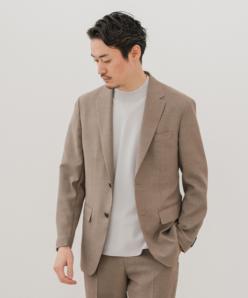 EDIFICE(エディフィス)の「”吸汗&速乾機能” EVALET メッシュ 2ボタン ジャケット【セットアップ可】(テーラードジャケット・メンズ・ベージュ/ネイビー/ブラック・X-SMALL/SMALL/MEDIUM/LARGE/X-LARGE/XX-LARGE)」の18枚目の写真