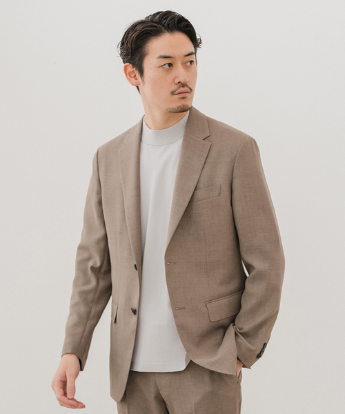 EDIFICE(エディフィス)の「”吸汗&速乾機能” EVALET メッシュ 2ボタン ジャケット【セットアップ可】(テーラードジャケット・メンズ・ベージュ/ネイビー/ブラック・X-SMALL/SMALL/MEDIUM/LARGE/X-LARGE/XX-LARGE)」の19枚目の写真