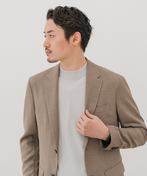 EDIFICE(エディフィス)の「”吸汗&速乾機能” EVALET メッシュ 2ボタン ジャケット【セットアップ可】(テーラードジャケット・メンズ・ベージュ/ネイビー/ブラック・X-SMALL/SMALL/MEDIUM/LARGE/X-LARGE/XX-LARGE)」の20枚目の写真