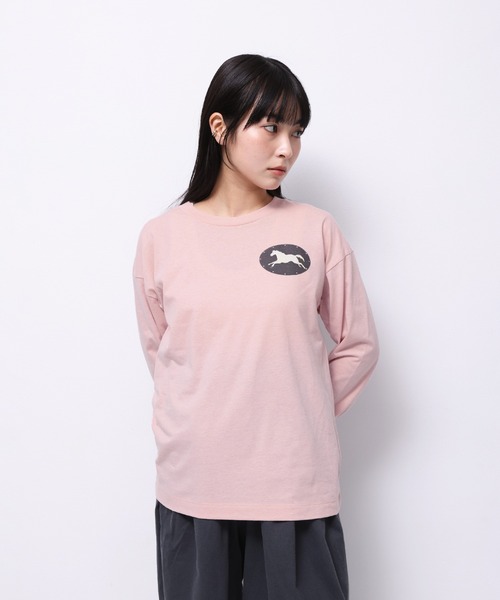 Common Noun(コモン ナウン)の「“HORSE” Shuhei Koki 天竺ロンT(Tシャツ/カットソー・レディース・ホワイト/ピンク/杢グレー・M/L)」の20枚目の写真