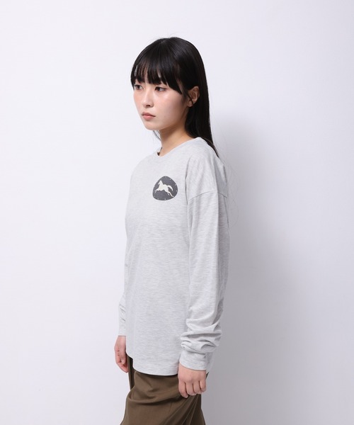 Common Noun(コモン ナウン)の「“HORSE” Shuhei Koki 天竺ロンT(Tシャツ/カットソー・レディース・ホワイト/ピンク/杢グレー・M/L)」の16枚目の写真
