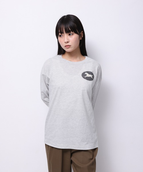 Common Noun(コモン ナウン)の「“HORSE” Shuhei Koki 天竺ロンT(Tシャツ/カットソー・レディース・ホワイト/ピンク/杢グレー・M/L)」の15枚目の写真
