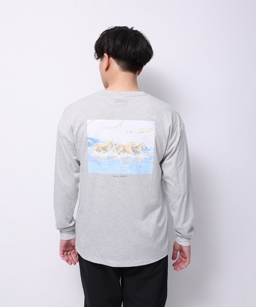 Common Noun(コモン ナウン)の「“HORSE” Shuhei Koki 天竺ロンT(Tシャツ/カットソー・レディース・ホワイト/ピンク/杢グレー・M/L)」の19枚目の写真