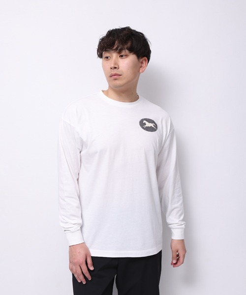 Common Noun(コモン ナウン)の「“HORSE” Shuhei Koki 天竺ロンT(Tシャツ/カットソー・レディース・ホワイト/ピンク/杢グレー・M/L)」の12枚目の写真
