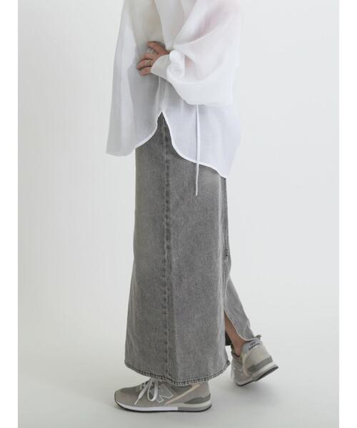 sm2rhythm（サマンサモスモスリズム）の「デニムロングスカート（スカート・レディース・ブルー/グレー・L/M）」の8枚目の写真