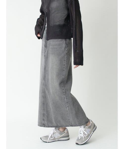 sm2rhythm（サマンサモスモスリズム）の「デニムロングスカート（スカート・レディース・ブルー/グレー・L/M）」の11枚目の写真