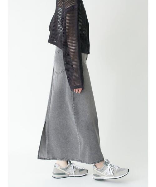 sm2rhythm（サマンサモスモスリズム）の「デニムロングスカート（スカート・レディース・ブルー/グレー・L/M）」の12枚目の写真