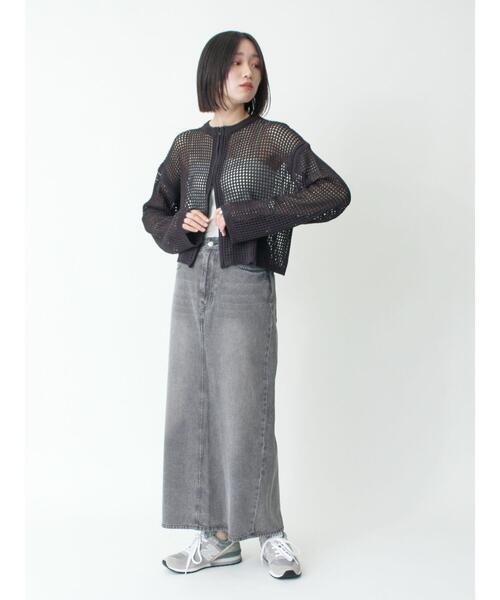 sm2rhythm（サマンサモスモスリズム）の「デニムロングスカート（スカート・レディース・ブルー/グレー・L/M）」の14枚目の写真