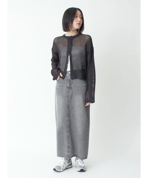 sm2rhythm（サマンサモスモスリズム）の「デニムロングスカート（スカート・レディース・ブルー/グレー・L/M）」の15枚目の写真