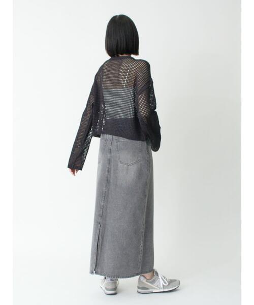 sm2rhythm（サマンサモスモスリズム）の「デニムロングスカート（スカート・レディース・ブルー/グレー・L/M）」の17枚目の写真