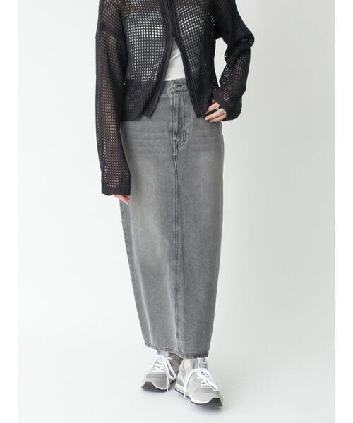 sm2rhythm（サマンサモスモスリズム）の「デニムロングスカート（スカート・レディース・ブルー/グレー・L/M）」の19枚目の写真