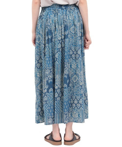 チチカカ（チチカカ）の「サシコ風パッチプリントスカート（スカート・レディース・ブルー/レッド/マスタード・FREE）」の12枚目の写真