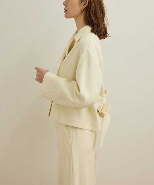 ROPE'（ロペ）の「MANTECO(マンテコ) コットンライトショートトレンチコート（トレンチコート・レディース・オフホワイト・FREE）」の16枚目の写真