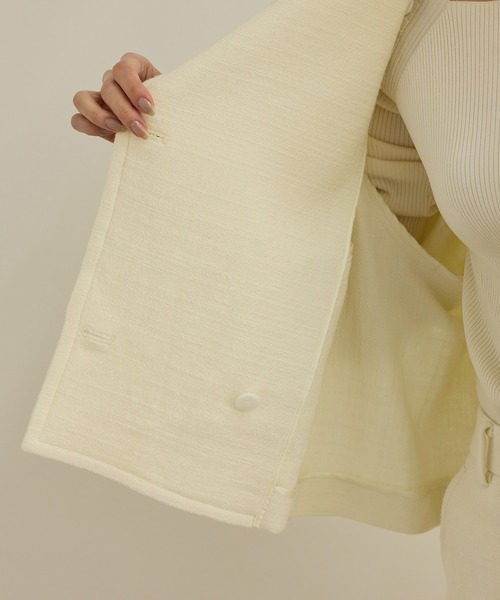 ROPE'（ロペ）の「MANTECO(マンテコ) コットンライトショートトレンチコート（トレンチコート・レディース・オフホワイト・FREE）」の10枚目の写真