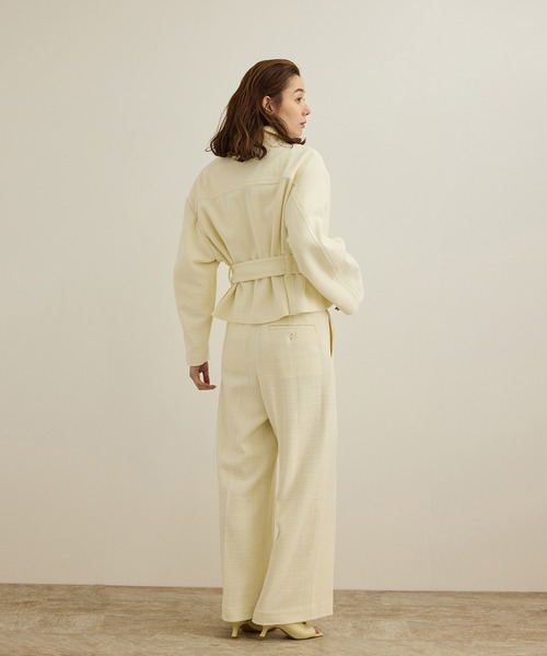 ROPE'（ロペ）の「MANTECO(マンテコ) コットンライトショートトレンチコート（トレンチコート・レディース・オフホワイト・FREE）」の6枚目の写真