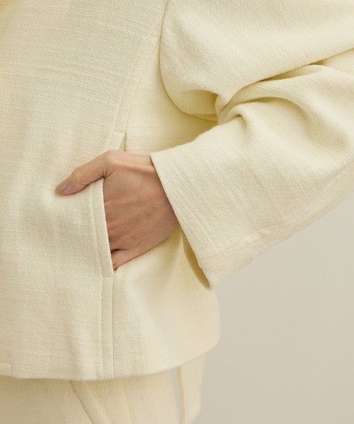 ROPE'（ロペ）の「MANTECO(マンテコ) コットンライトショートトレンチコート（トレンチコート・レディース・オフホワイト・FREE）」の14枚目の写真