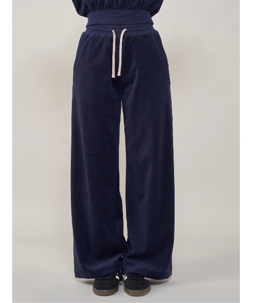 バイカラーコードベロアワイドパンツ（その他パンツ）｜Darich