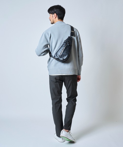 TETE HOMME(テットオム)の「レザーボディバッグ(ボディバッグ/ウエストポーチ・メンズ・ブラック系1/ブラック系2・FREE)」の8枚目の写真