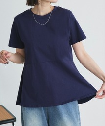 ペプラムフリル デザインTシャツ