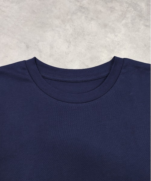 ad thie（アドティエ）の「ペプラムフリル デザインTシャツ（Tシャツ/カットソー・レディース・チャコール/ネイビー/オフホワイト/ナチュラル/ブラック・FREE）」の7枚目の写真