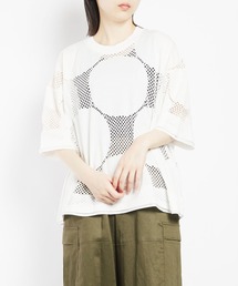 ドットメッシュ ヘムチェンジT
