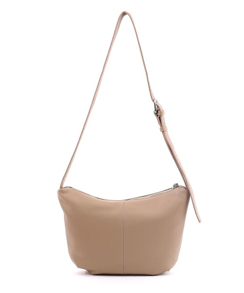 COOCO(クーコ)の「【牛革】シュリンクレザーハーフムーンショルダーバッグ(ショルダーバッグ・レディース・オフホワイト/グレー系/シルバー/ブラック・FREE)」の17枚目の写真